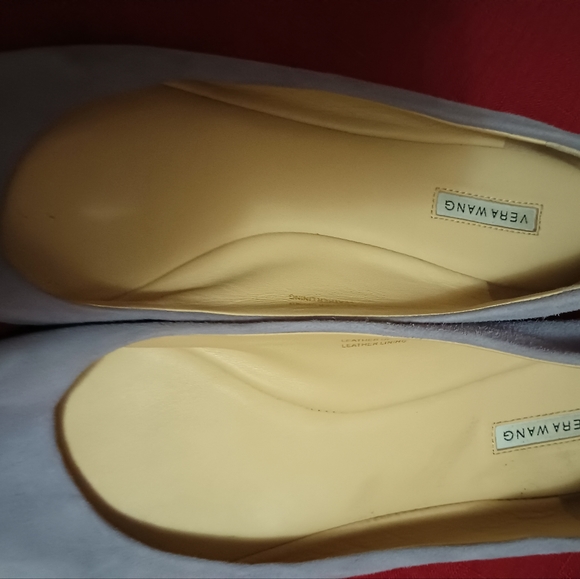 Vera Wang lavender ballet flats leather sz 7m - Picture 2 of 6